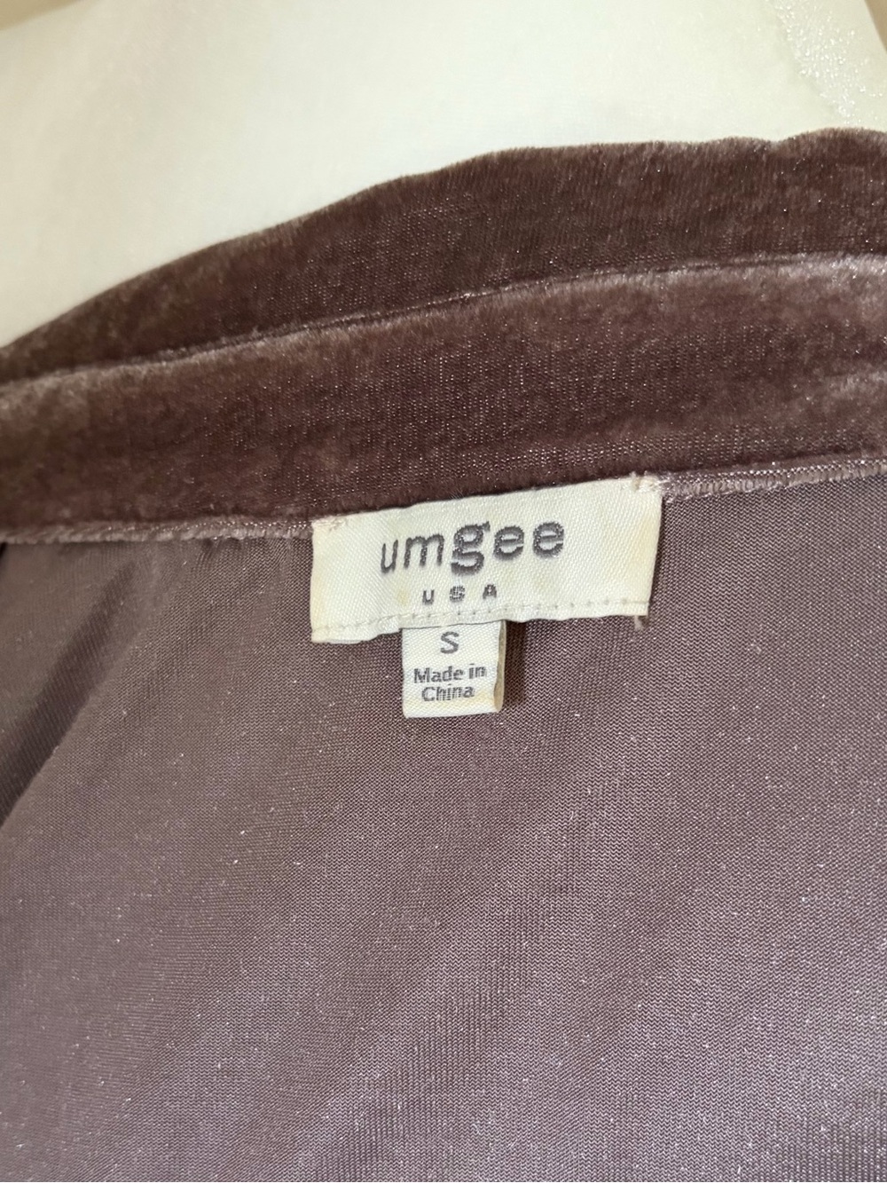 Umgee Mauve Velvet Tiered Shirt Dress Button Front Long Sleeve Size S - Picture 2 of 10
